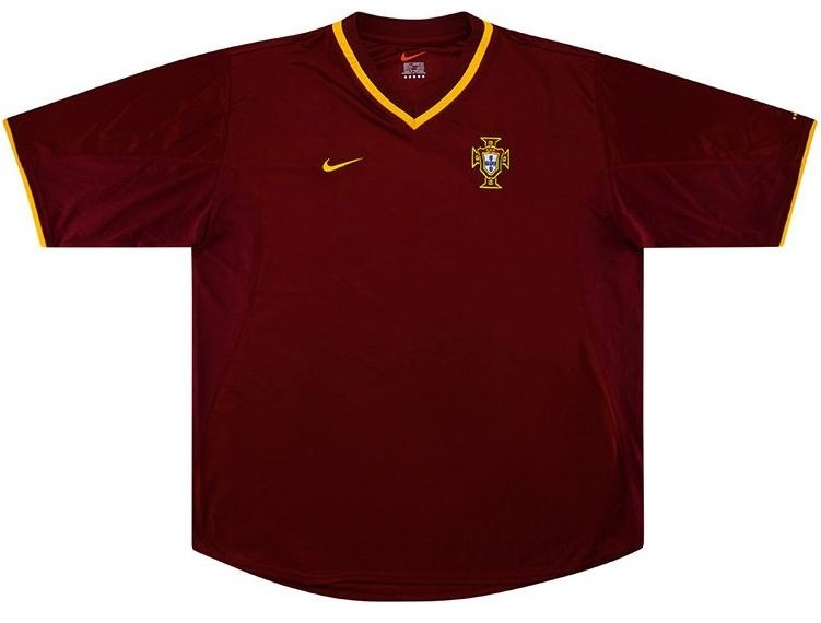 Camisa I Seleção de Portugal 2000 Home retro